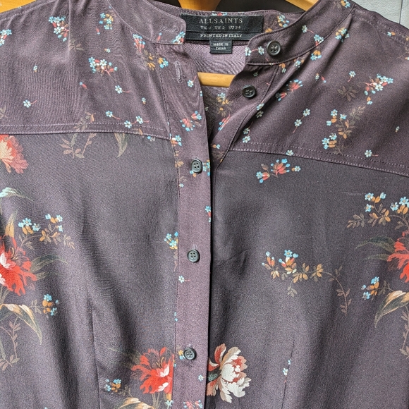 All Saints long sleeve button up dress - Picture 7 of 8